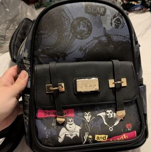 Disney Villains Mini Backpack with Gold Hardware